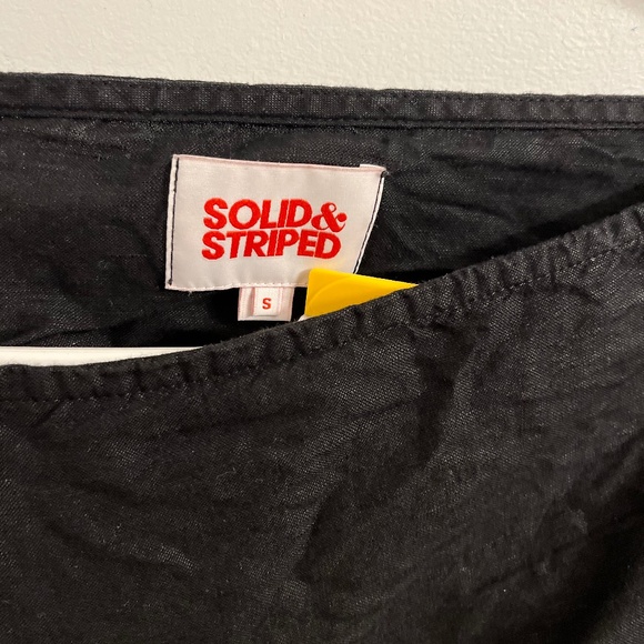 SOLID & STRIPED Black Wide Leg Pants - Picture 4 of 4